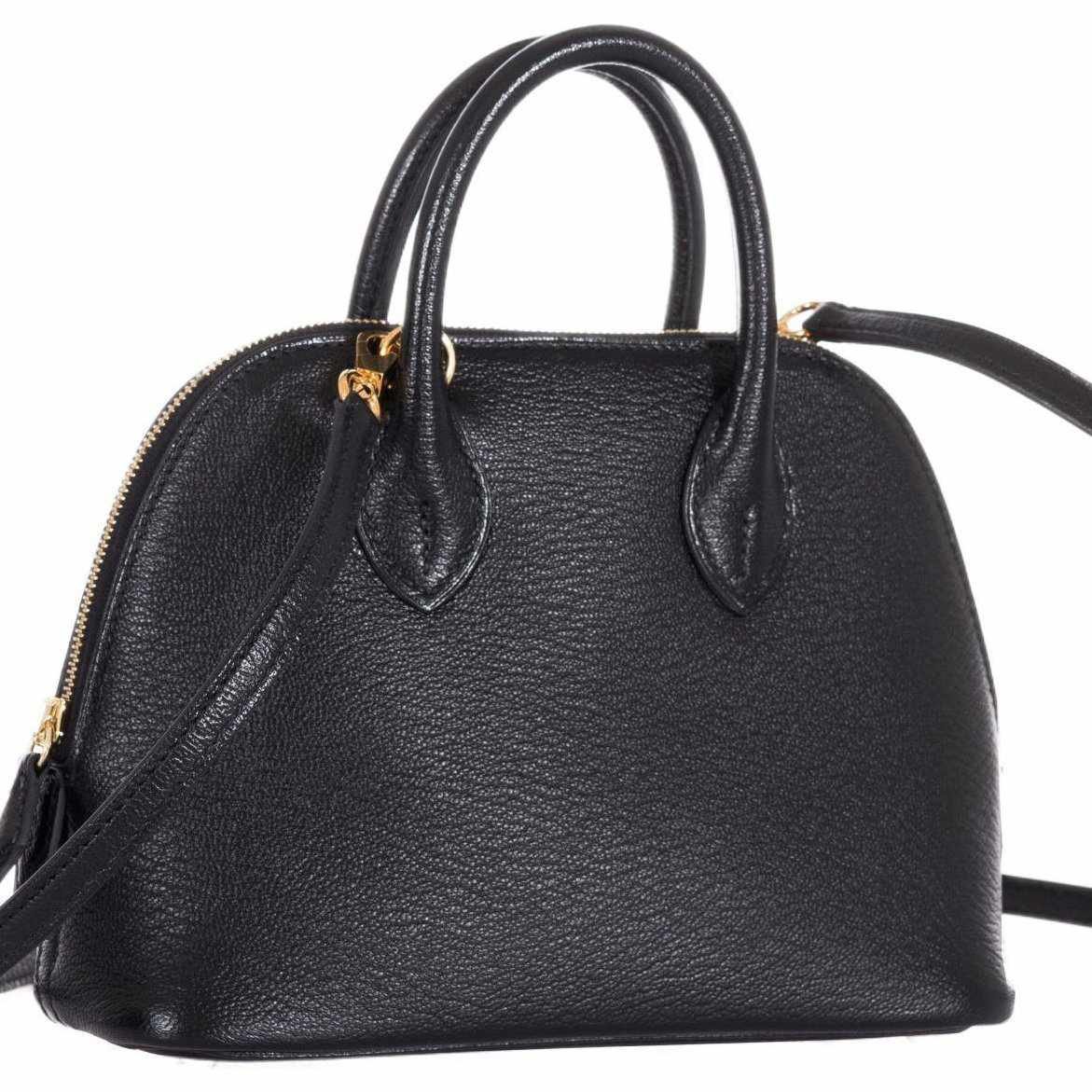 Hermes Hermès Mini Bolide 1923 Noir Mysore Chèvre Gold Hardware