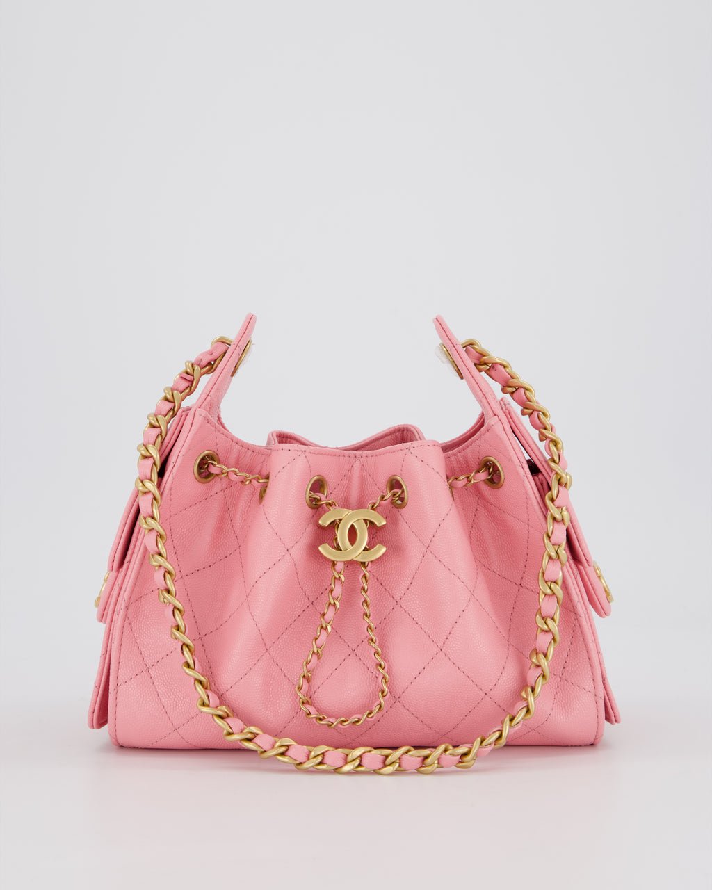 *VERY HOT* Chanel Mini 25 Handbag in Bubblegum Pink Caviar Leather with Gold Hardware