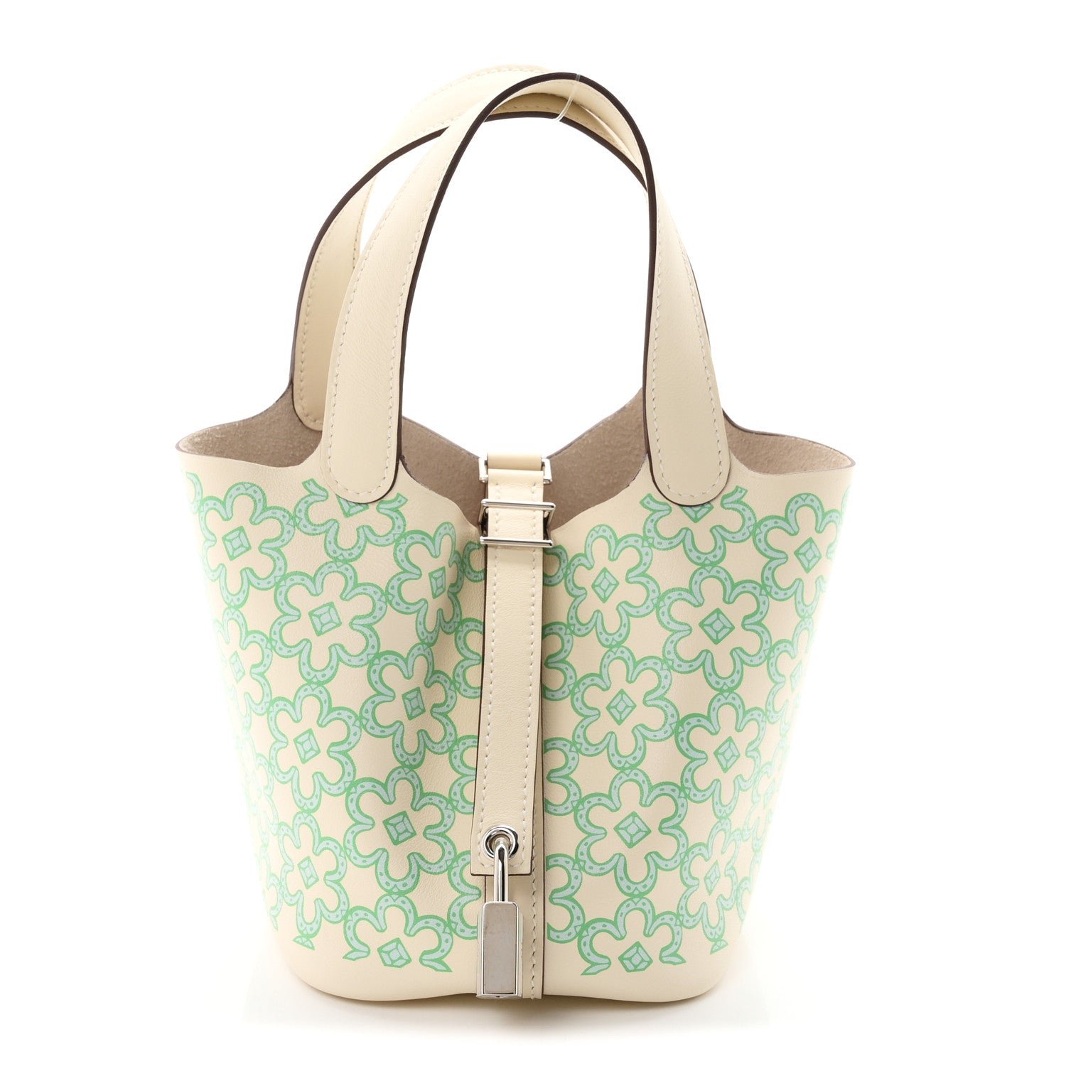 Hermes Swift Micro Lucky Daisy Picotin Lock  Nata Vert