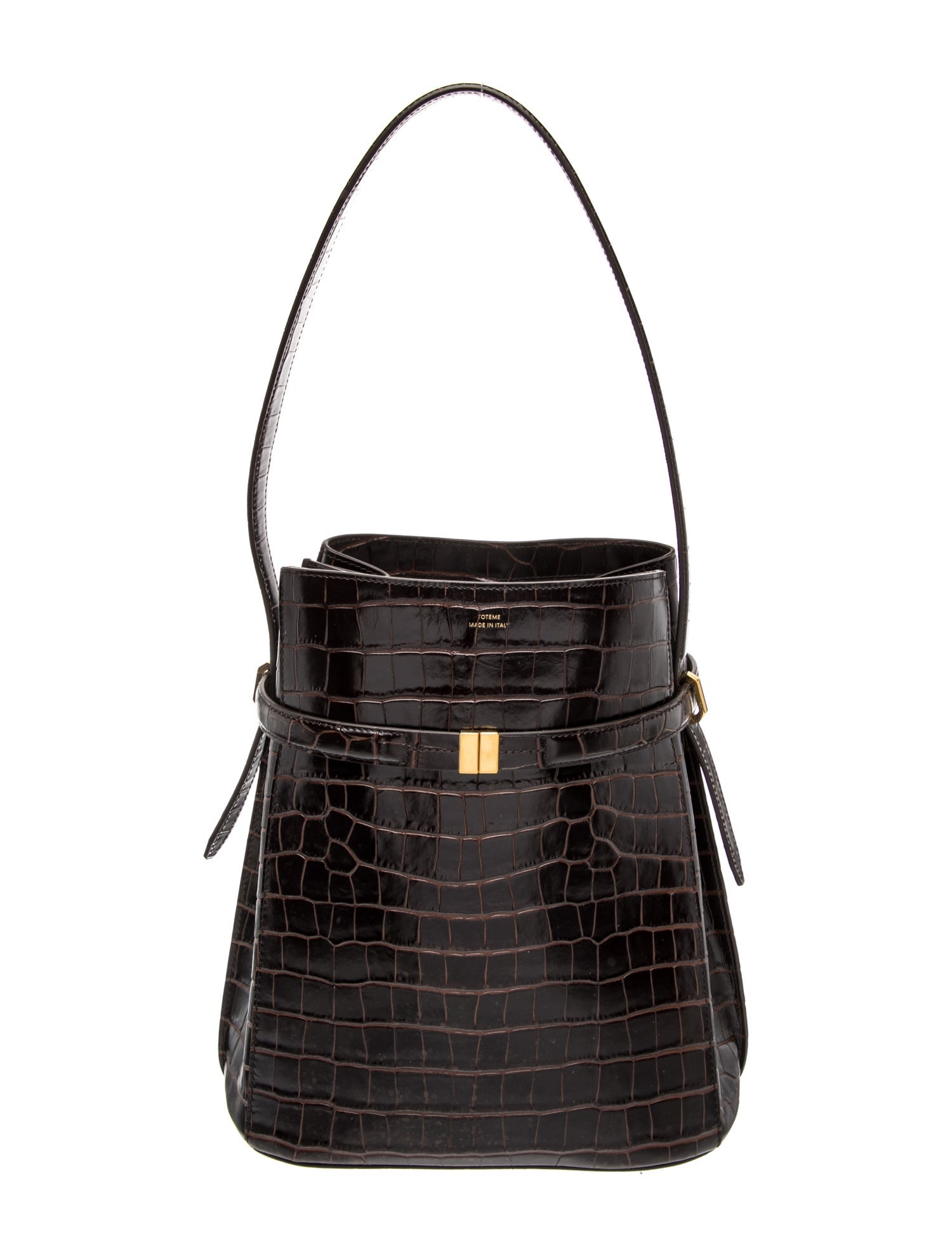 Embossed Leather Belted