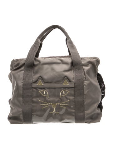 Charlotte Olympia Nylon Weekender Bag