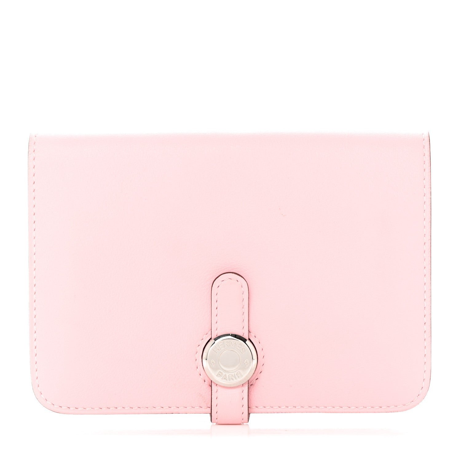 Hermes Evercolor Dogon Compact Wallet Rose Sakura