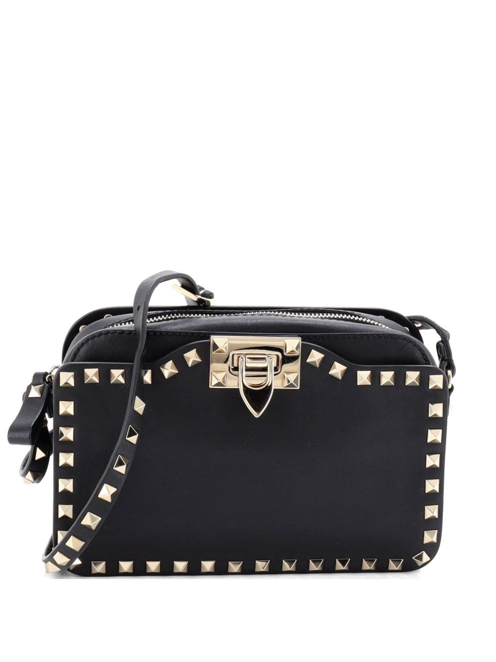 Valentino Garavani Rockstud Flip Lock Camera Leather crossbody bag