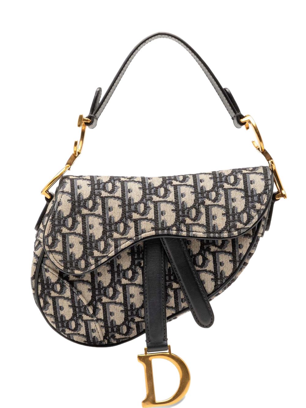 2019 Mini Oblique Canvas Saddle Bag satchel