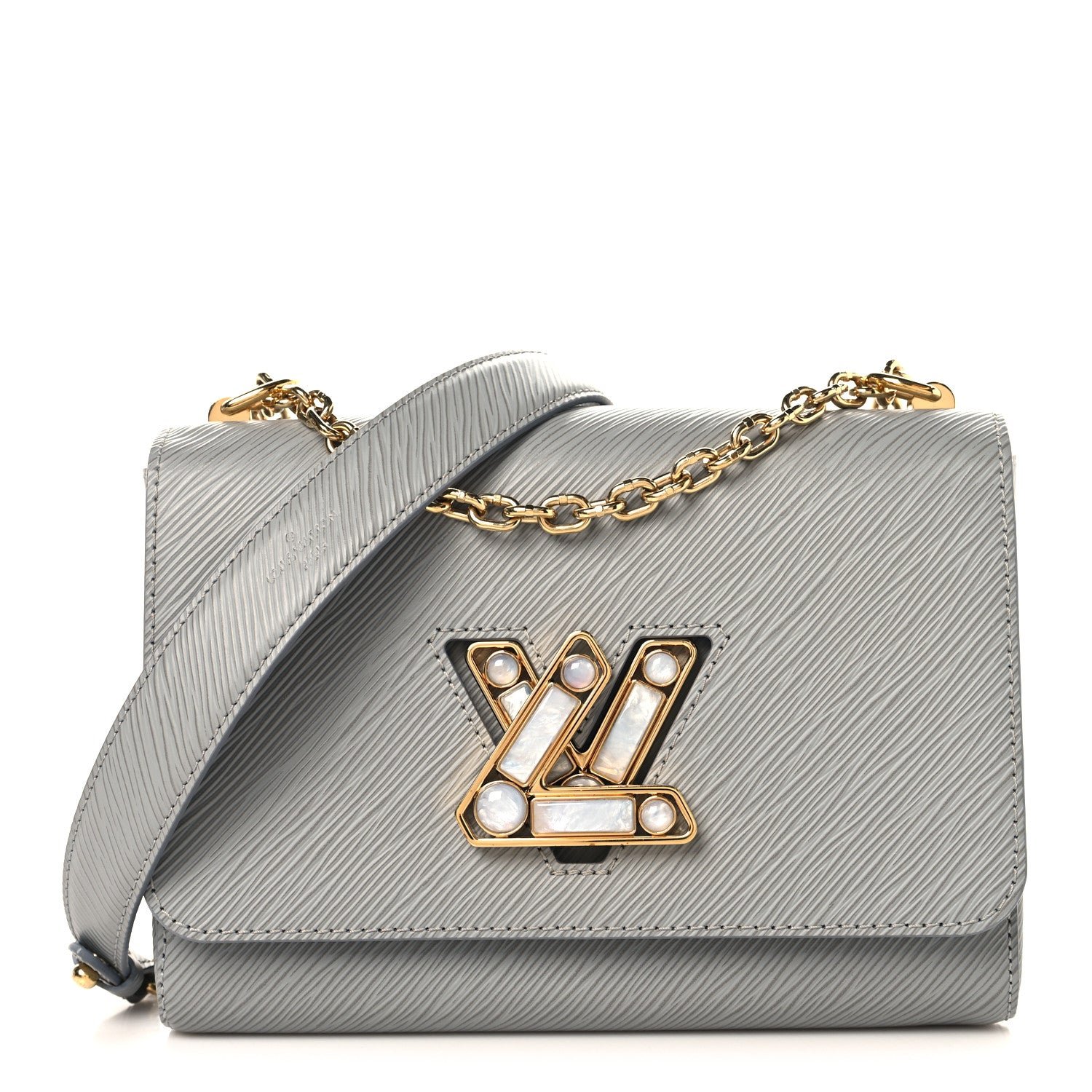 Louis Vuitton Louis Vuitton Epi Moonstone Twist Shoulder Bag MM Grey