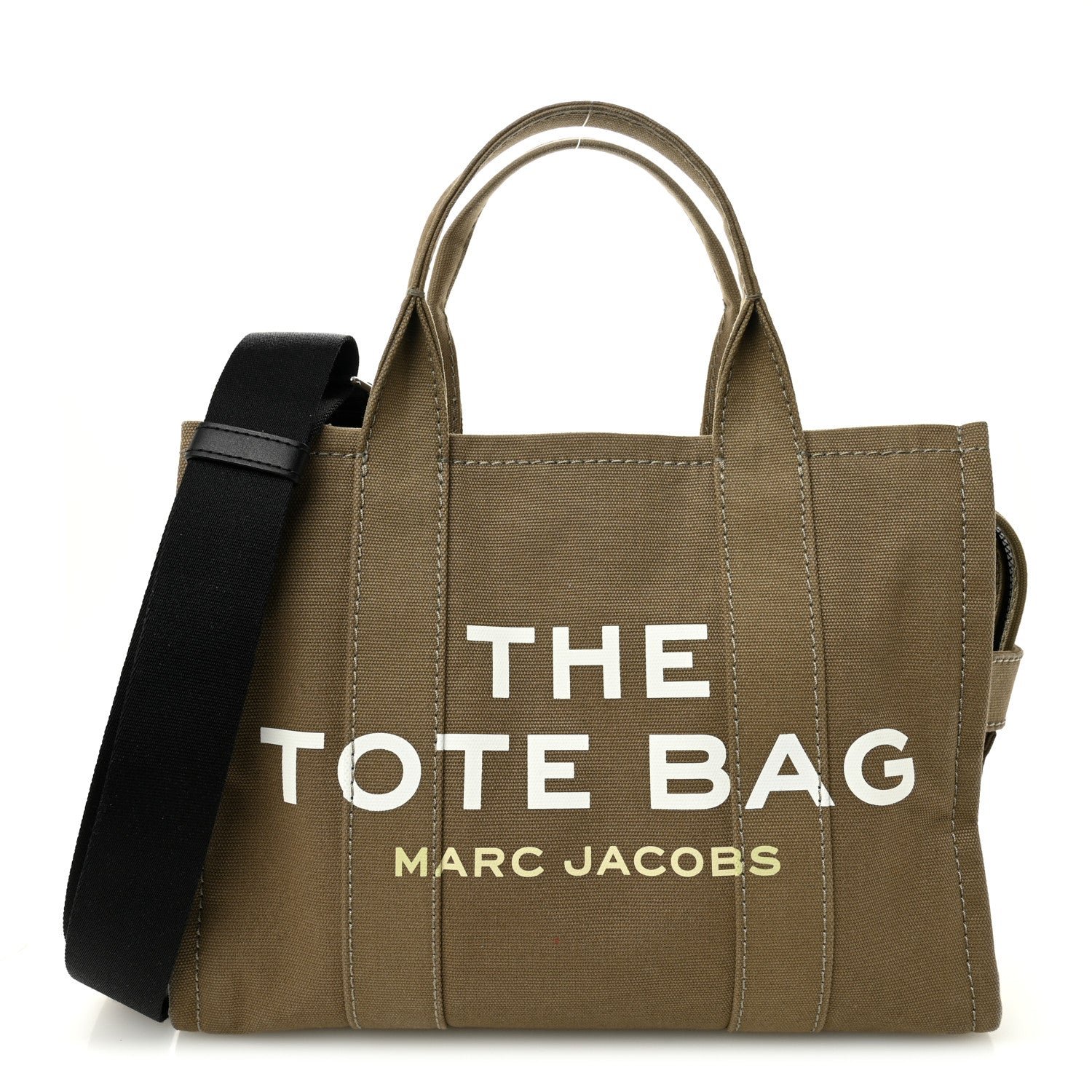 Marc Jacobs Marc Jacobs Cotton Canvas Medium The Traveler Tote Bag Slate Green