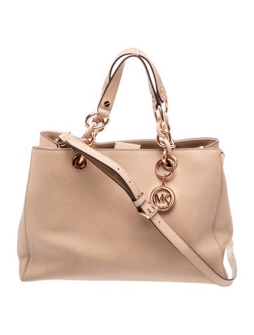 Leather Top Handle Bag