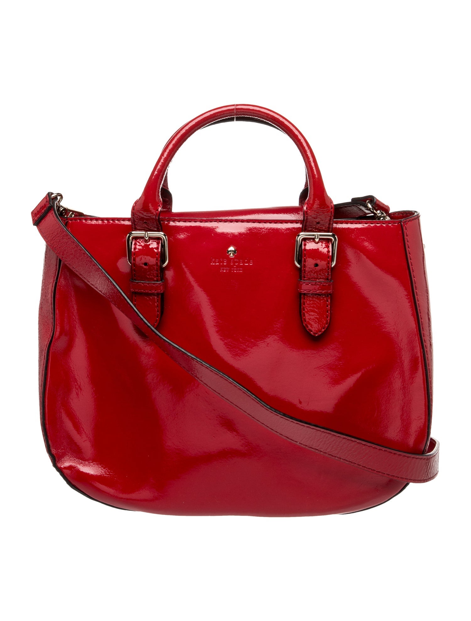 Patent Leather Top Handle Bag