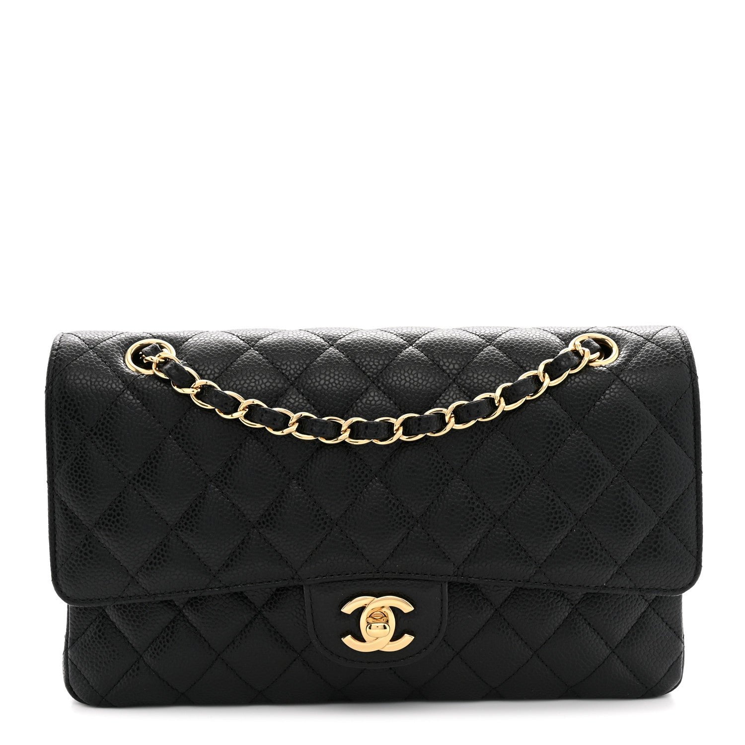 Chanel Caviar Quilted Medium Double Flap Black