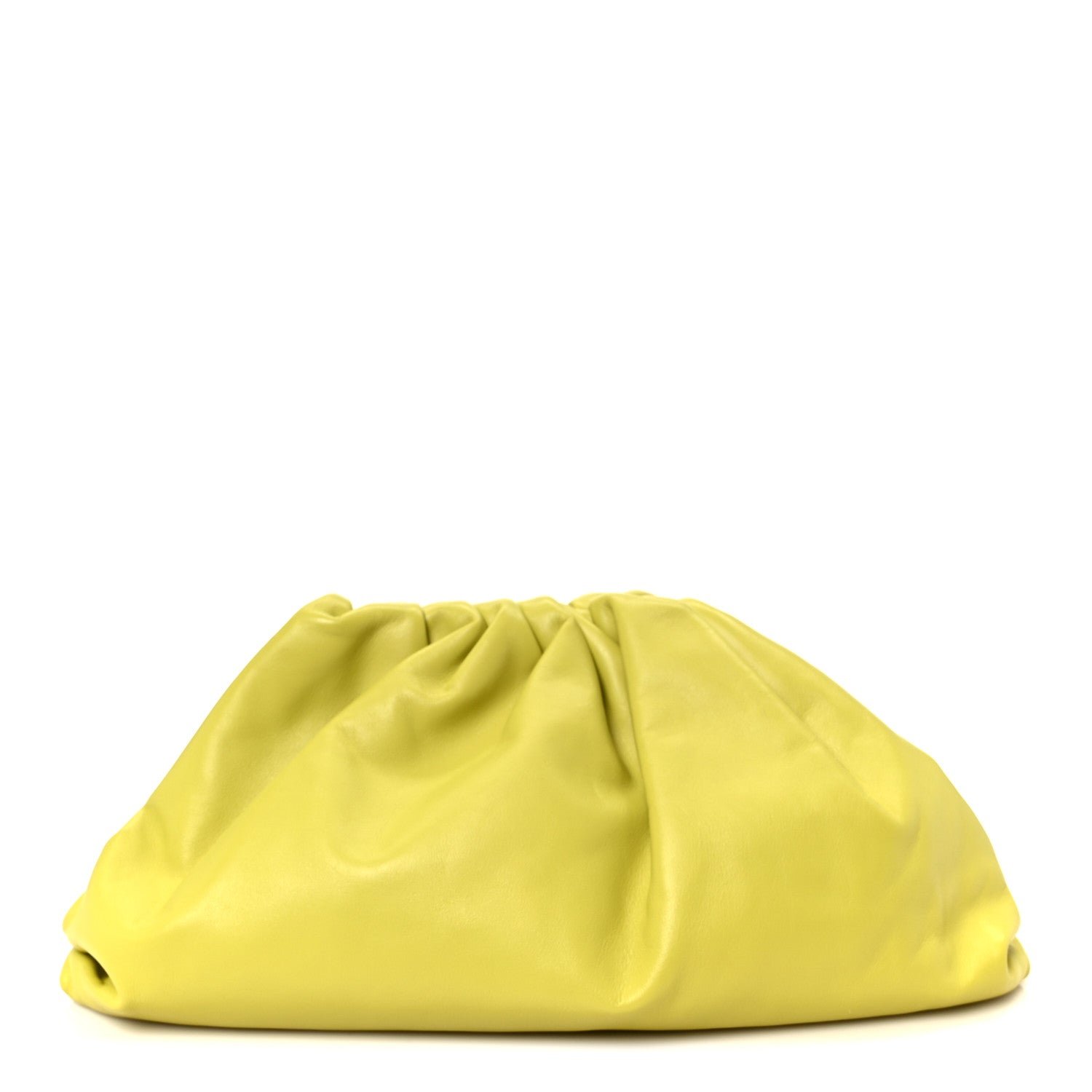 Bottega Veneta Smooth Butter Calf The Pouch Oversized Clutch Kiwi