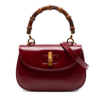 Calf Leather Small Calfskin 1947 Bamboo Top Handle Bag