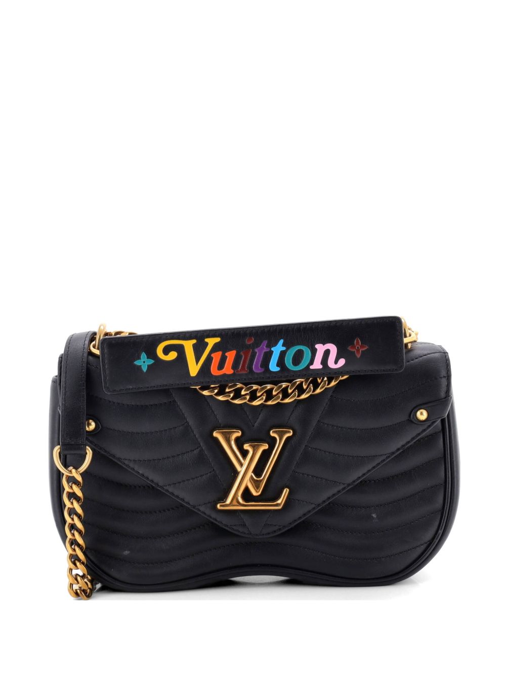 New Wave Chain Bag Quilted Leather MM crossbody bag