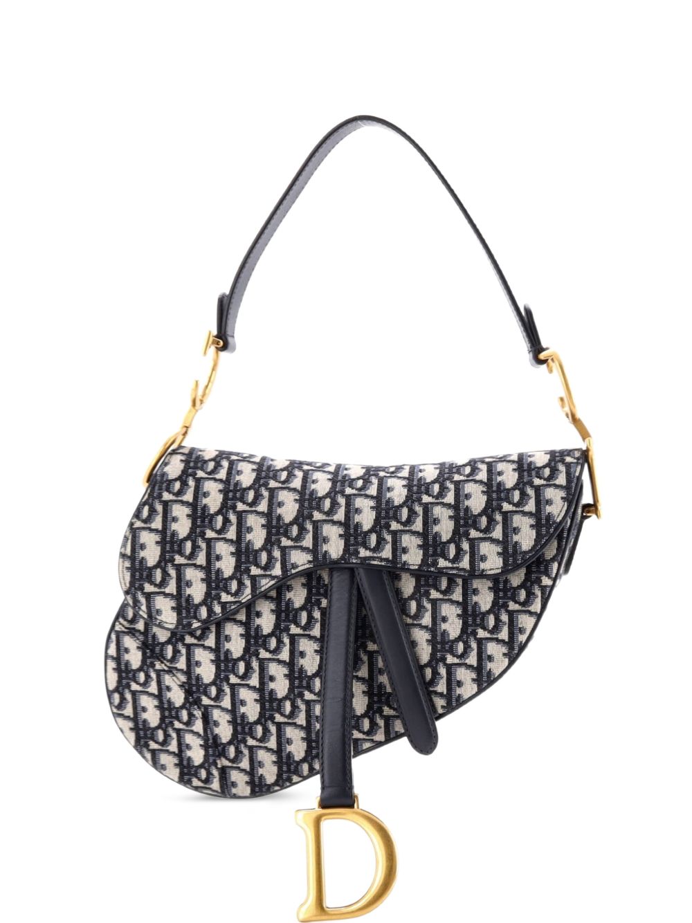 Dior Saddle Handbag Oblique Canvas Medium shoulder bag