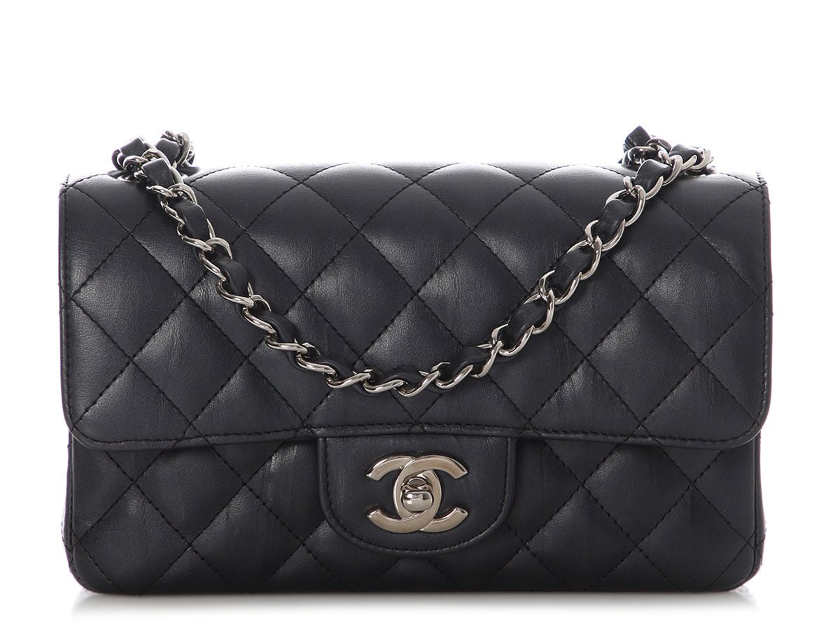 Chanel Chanel Mini Black Quilted Calfskin Rectangular Classic