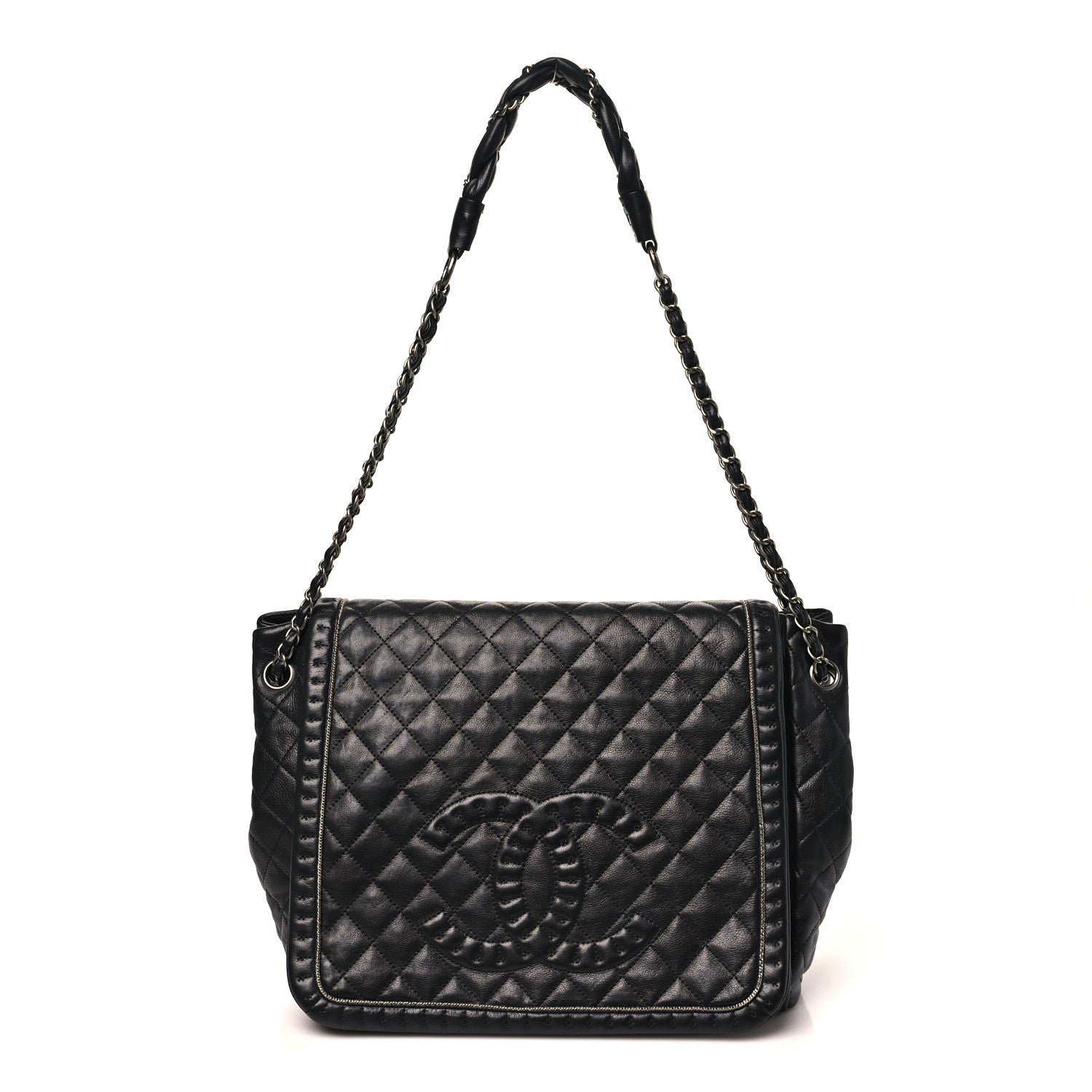 Chanel Calfskin Quilted Istanbul Accordion Large Flap Black