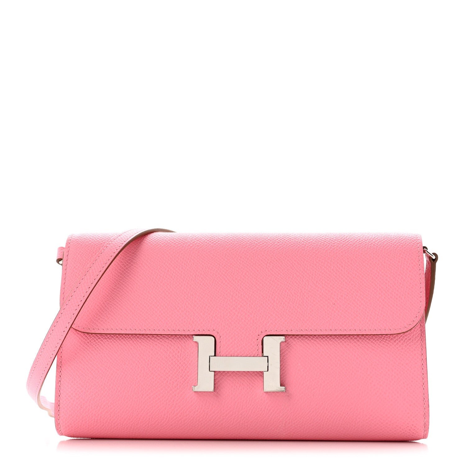 Hermes Epsom Constance Wallet To Go Rose Confetti