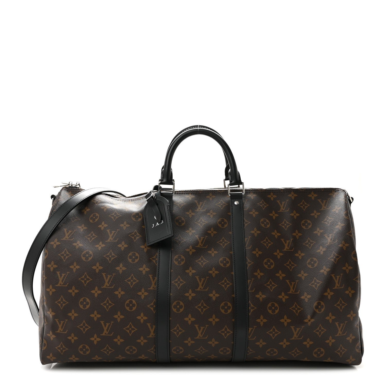 Louis Vuitton Monogram Macassar Keepall Bandouliere 55