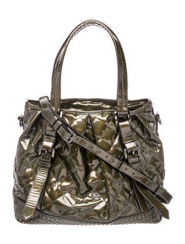 Smoked Check Top Handle Bag