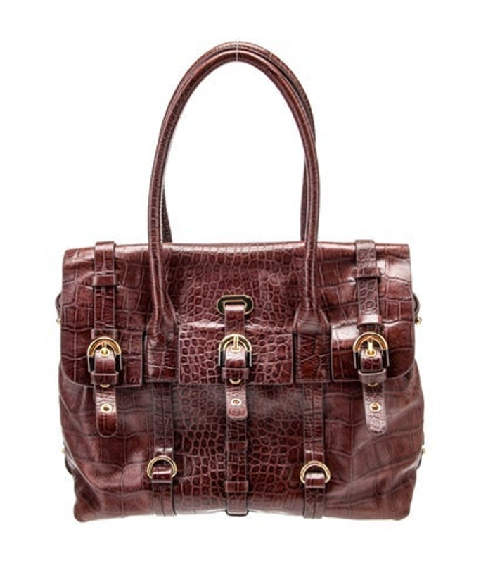 Badgley Mischka Mischka Leather Top Handle Bag