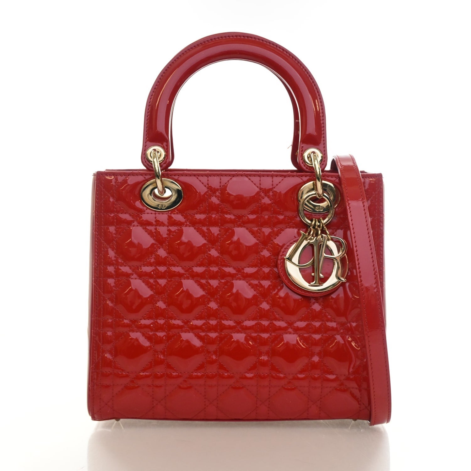 Patent Leather Lady Dior Medium