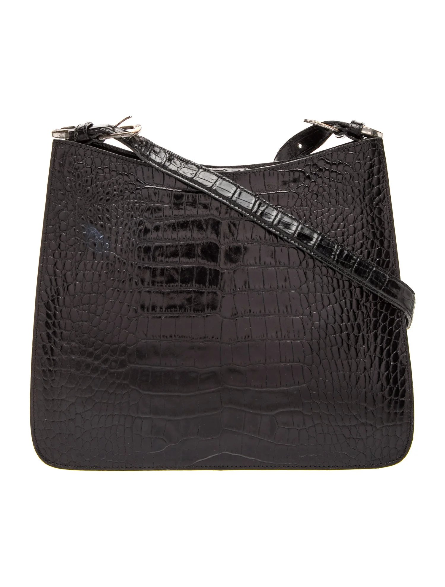 Embossed Leather Shoulder Bag