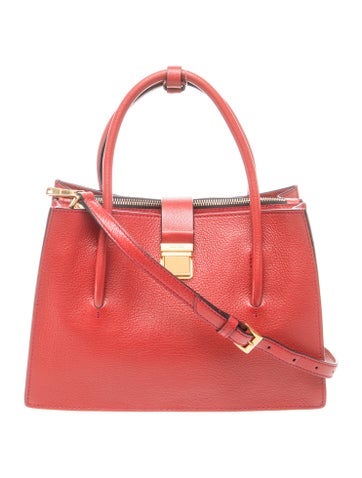 Leather Top Handle Bag