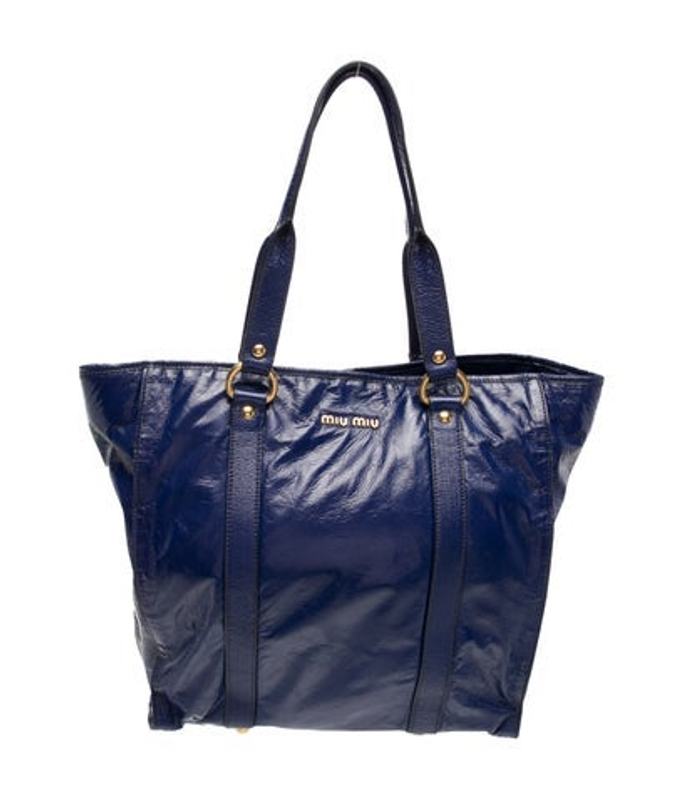 Miu Miu Miu Patent Leather Tote