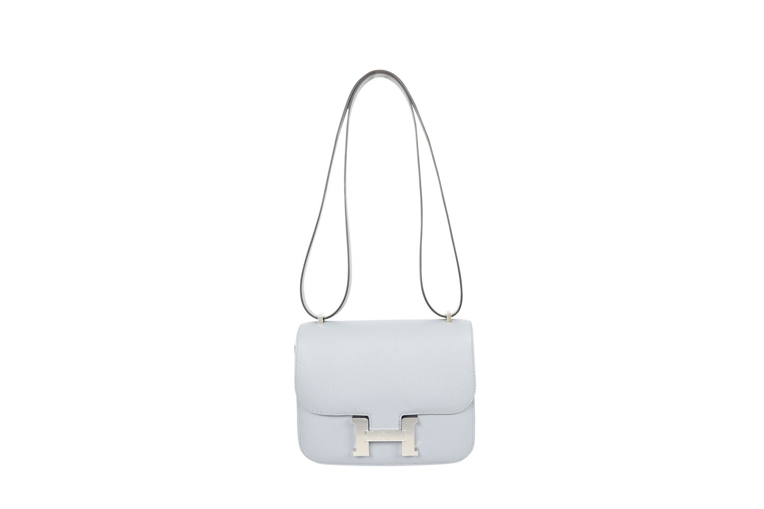 Hermes Hermes Constance III 18 Mirror Bag, Gray Gris Epsom Leather and Palladium Hardware, K 2025 Stamp, New in Box WA001