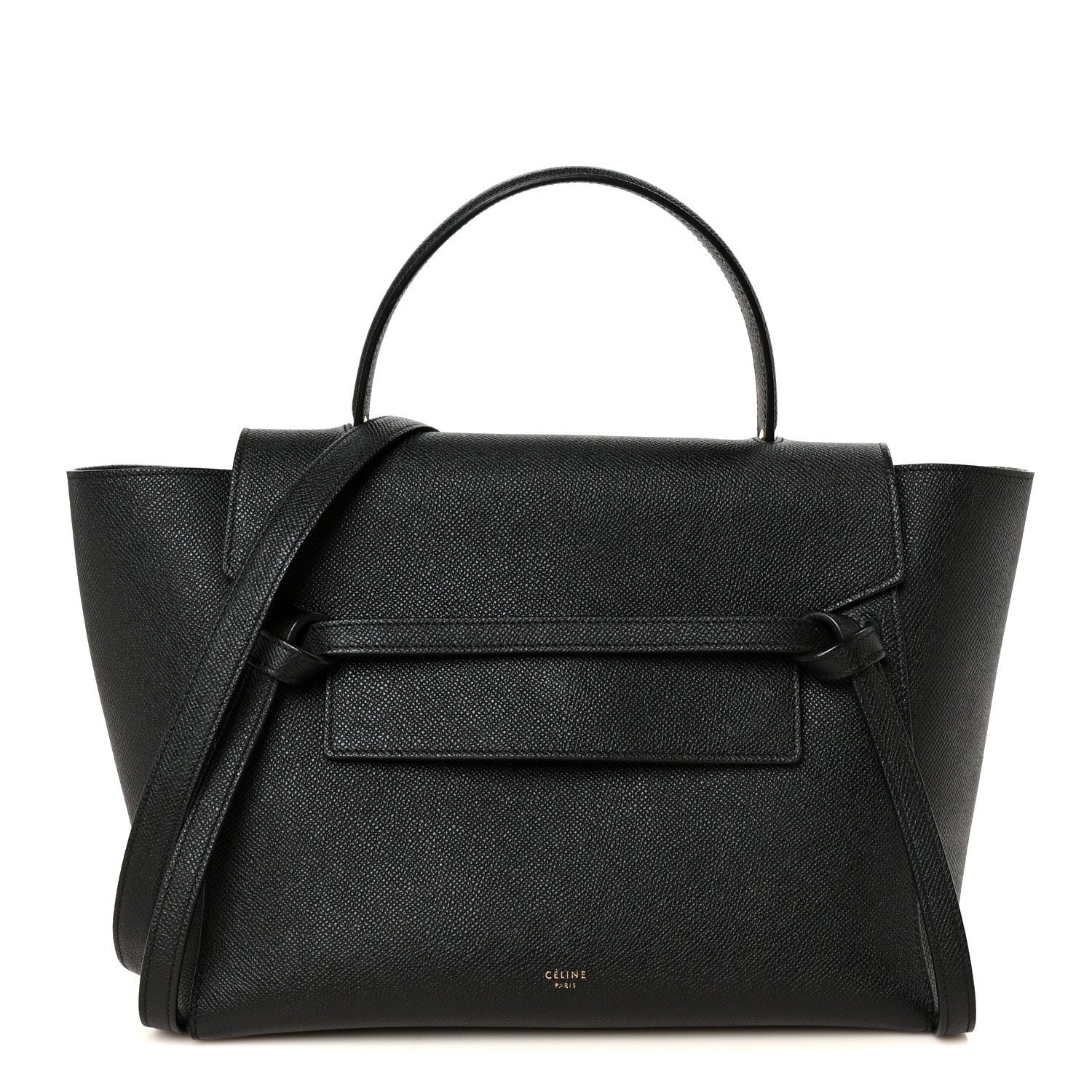 Celine Grained Calfskin Mini Belt Bag Black