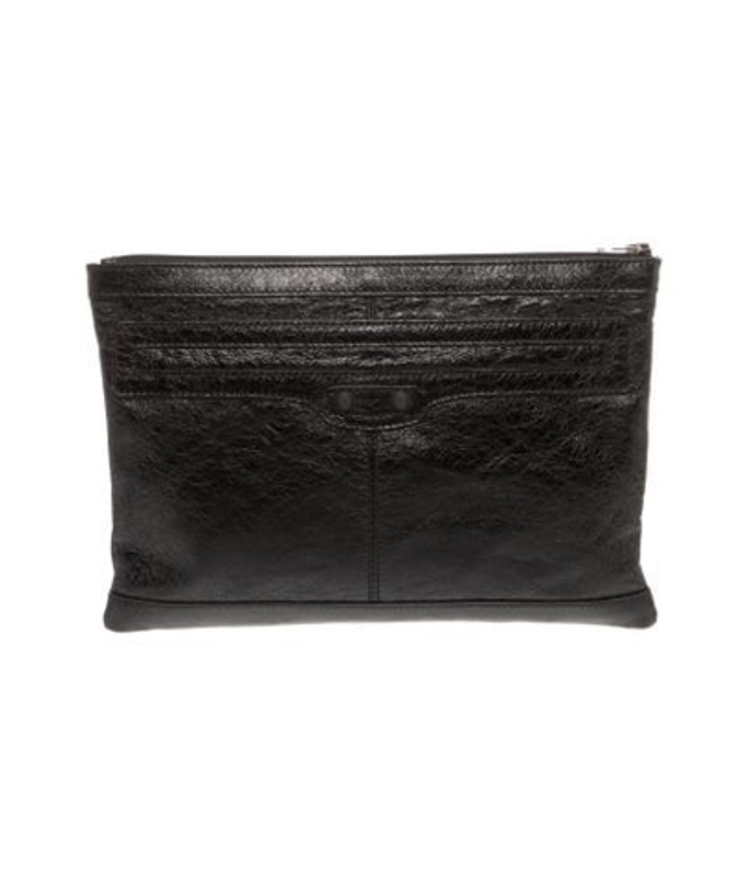 Balenciaga Leather Motocross Pouch