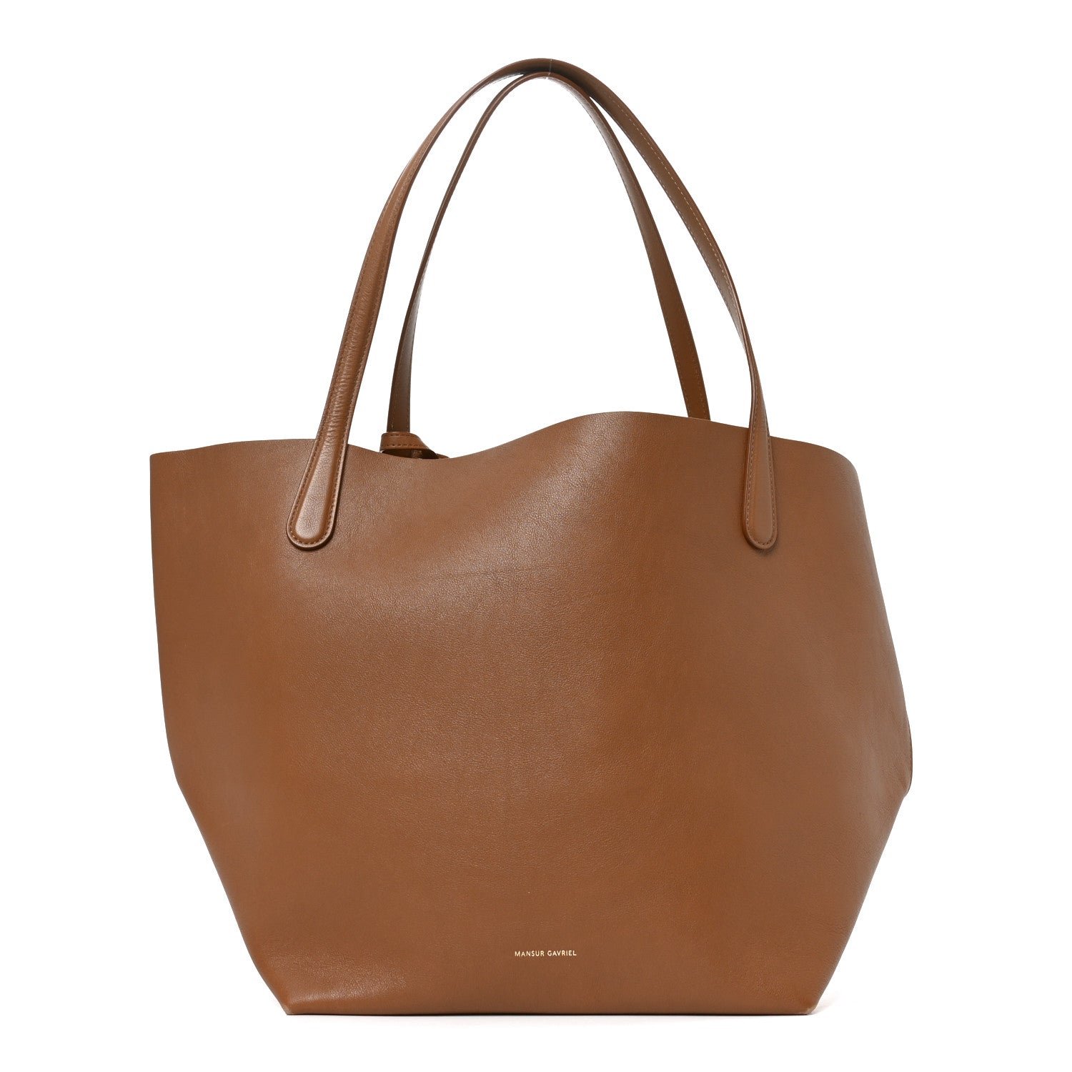 Mansur Gavriel Supple Calfskin Everyday Soft Tote  Brown