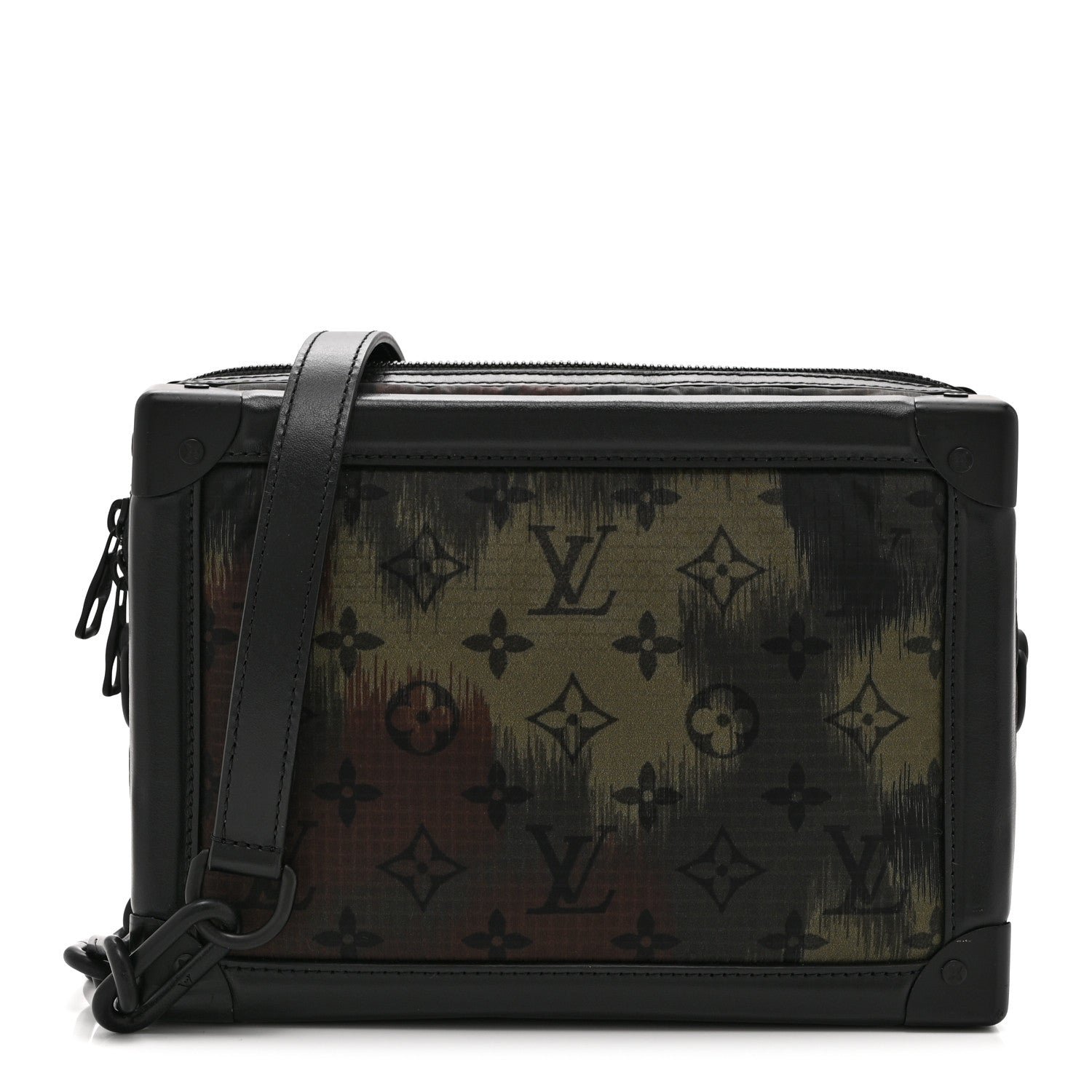 Louis Vuitton Nylon Monogram Camouflage Soft Trunk Green