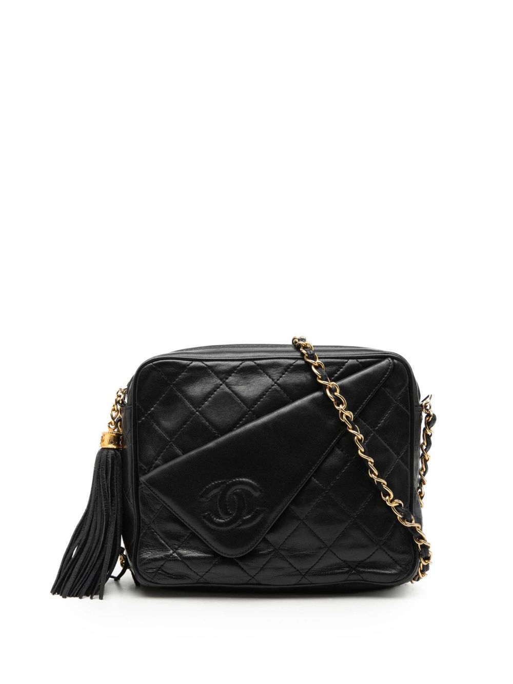 1986-1988 Mini CC Quilted Lambskin Tassel Camera Bag crossbody bag
