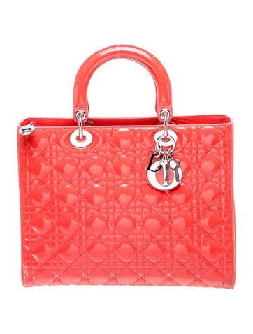 Patent Leather Lady Dior Large