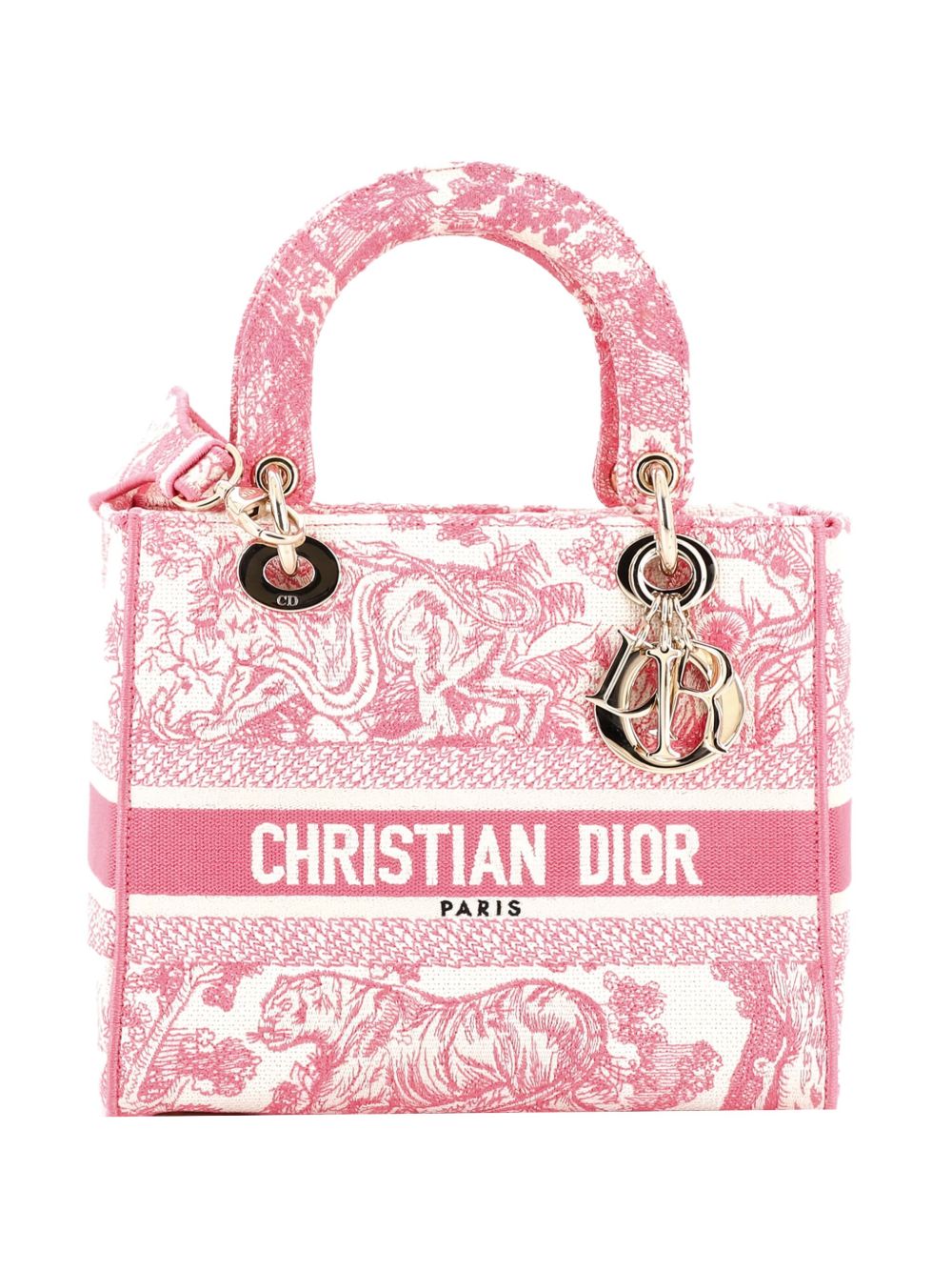 Toile de Jouy Lady D-Lite Bag Embroidered Canvas tote bag