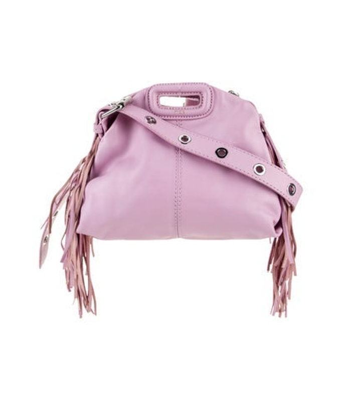 Maje Leather Top Handle Bag