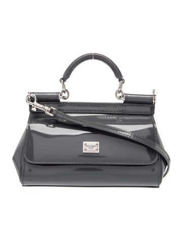 Patent Leather Top Handle Bag