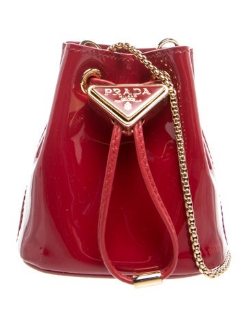 Enameled Metal Triangle Bucket Bag