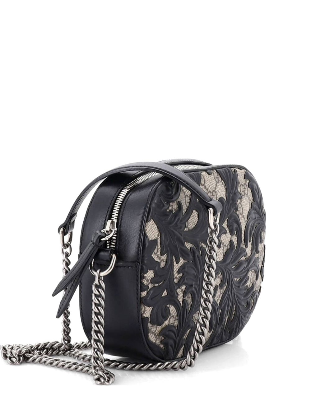 Chain Arabesque GG Coated Canvas with Leather Mini crossbody bag