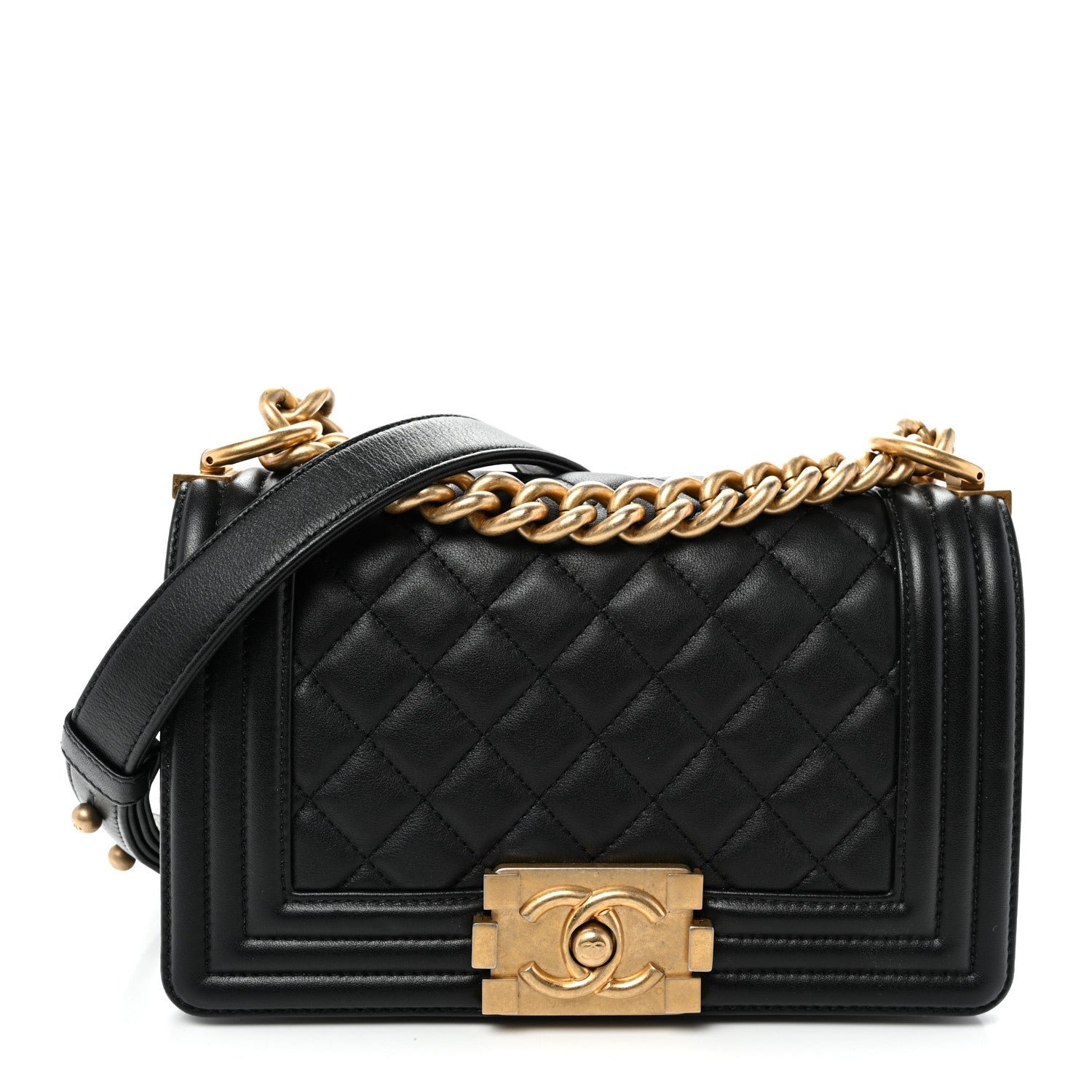 Chanel Calfskin Quilted Small Boy Flap Black