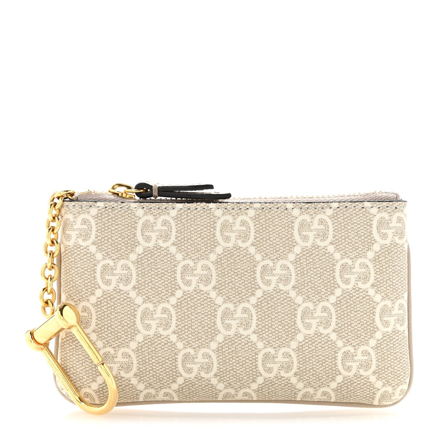 Gucci GG Supreme Monogram Key Case Beige Mystic White Oatmeal