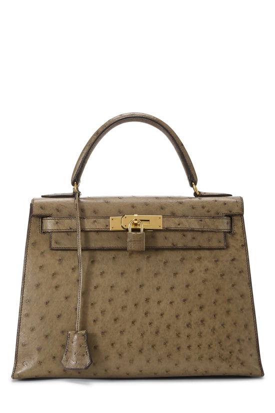 Hermes Mousse Ostrich Kelly Sellier 28