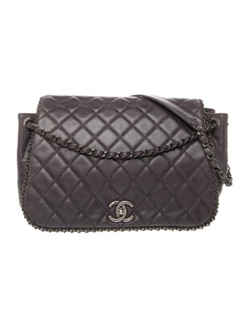 Enchained Accordion Flap Bag
