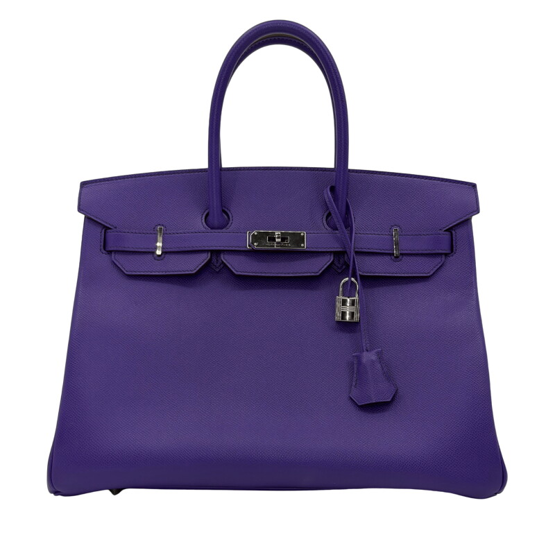 Ultraviolet Epsom Birkin 35 Palladium Hardware, 2012
