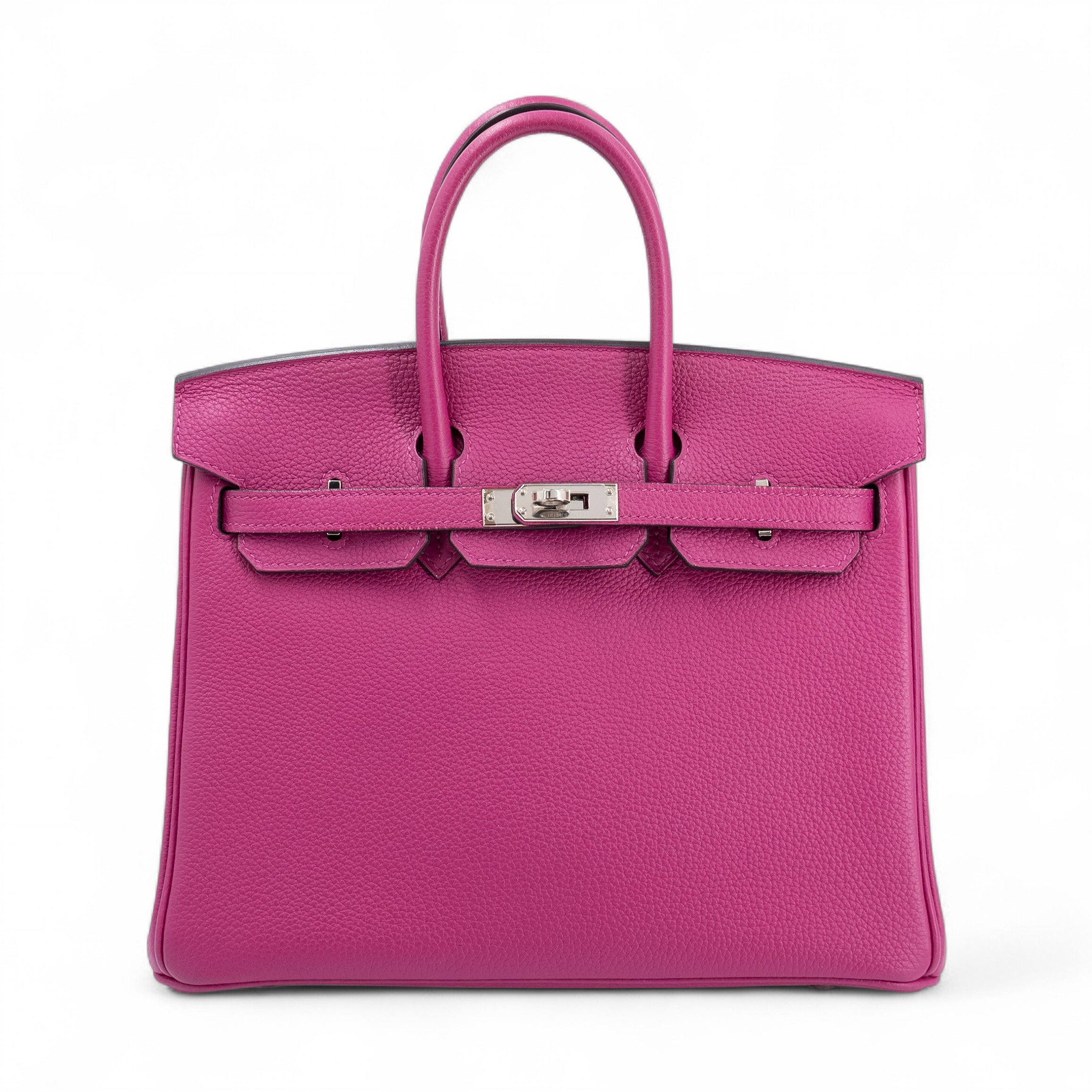 Very Good ( Rank A) HERMÈS Birkin 25 Rose Purple (L3) Togo Palladium hardware A (2017)