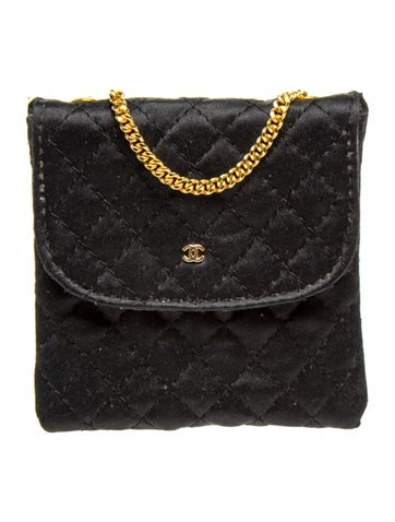 Quilted Satin Micro Necklace Bag