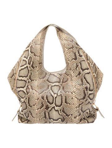 Embossed Leather Top Handle Bag
