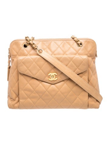 Front Pocket Caviar Shoulder Bag