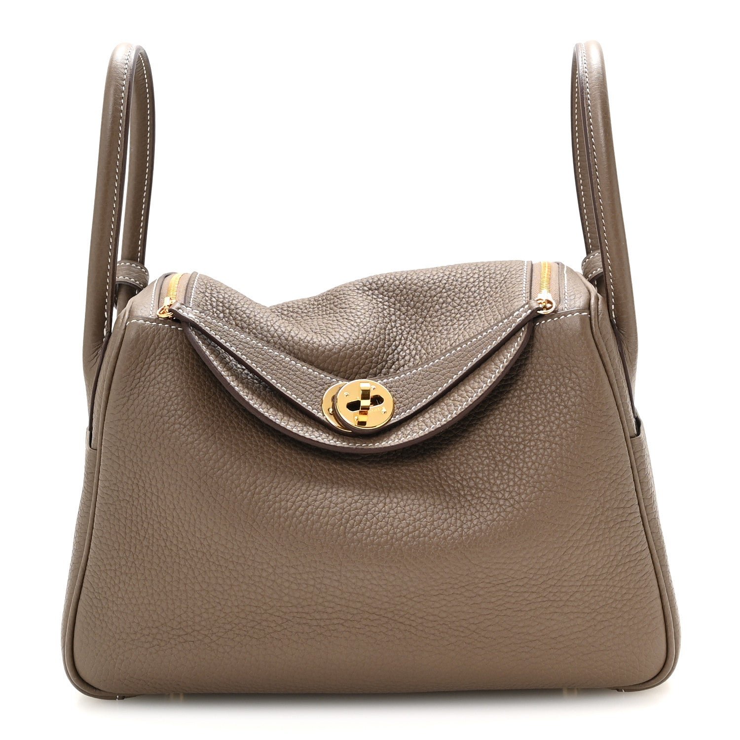 Hermes Taurillon Clemence Lindy 26 Etoupe