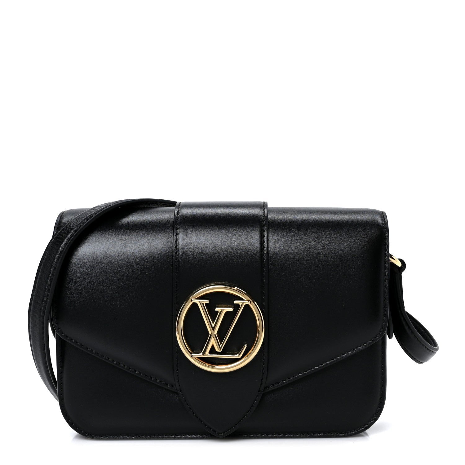 Louis Vuitton Smooth Calfskin LV Pont 9 Black